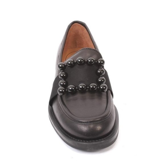 Frau 90a Black Leather Comfortable Flats Shoes - Picture 7 of 8